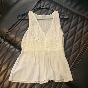 Linen whit tank top